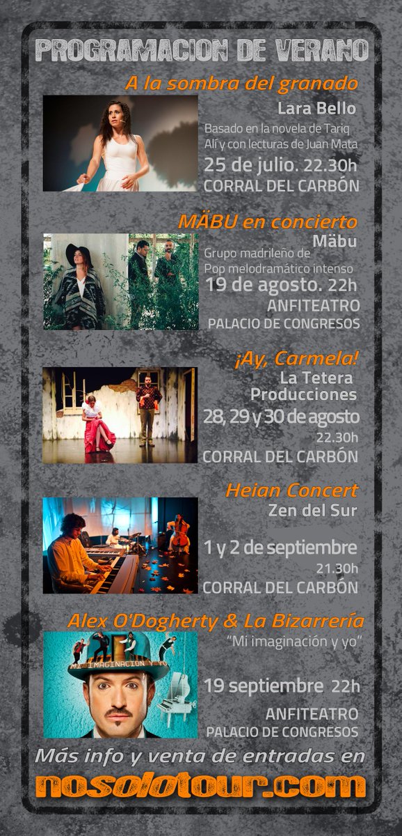 nosolotour's tweet photo. Hoy sorteamos las 2entradas prometidas para ver @AlexODogherty en #LaNube de @pcongresosgrx. Haz RT y llévatelas! http://t.co/W8QLpGPTbG