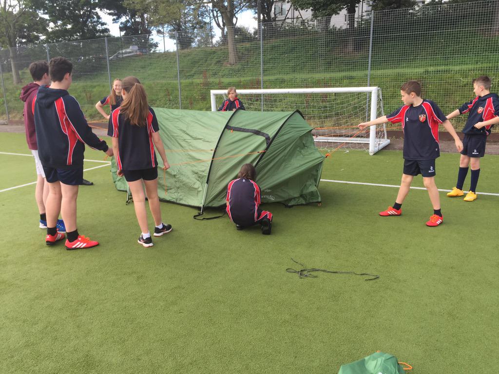 IainStanger's tweet photo. S1 team building challenge underway great job senior pupils #sportsleaders #lead2014 #sportsambassadors http://t.co/DdKlWicvd8