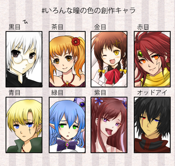 いろんな瞳の色の創作キャラ Twitter Search