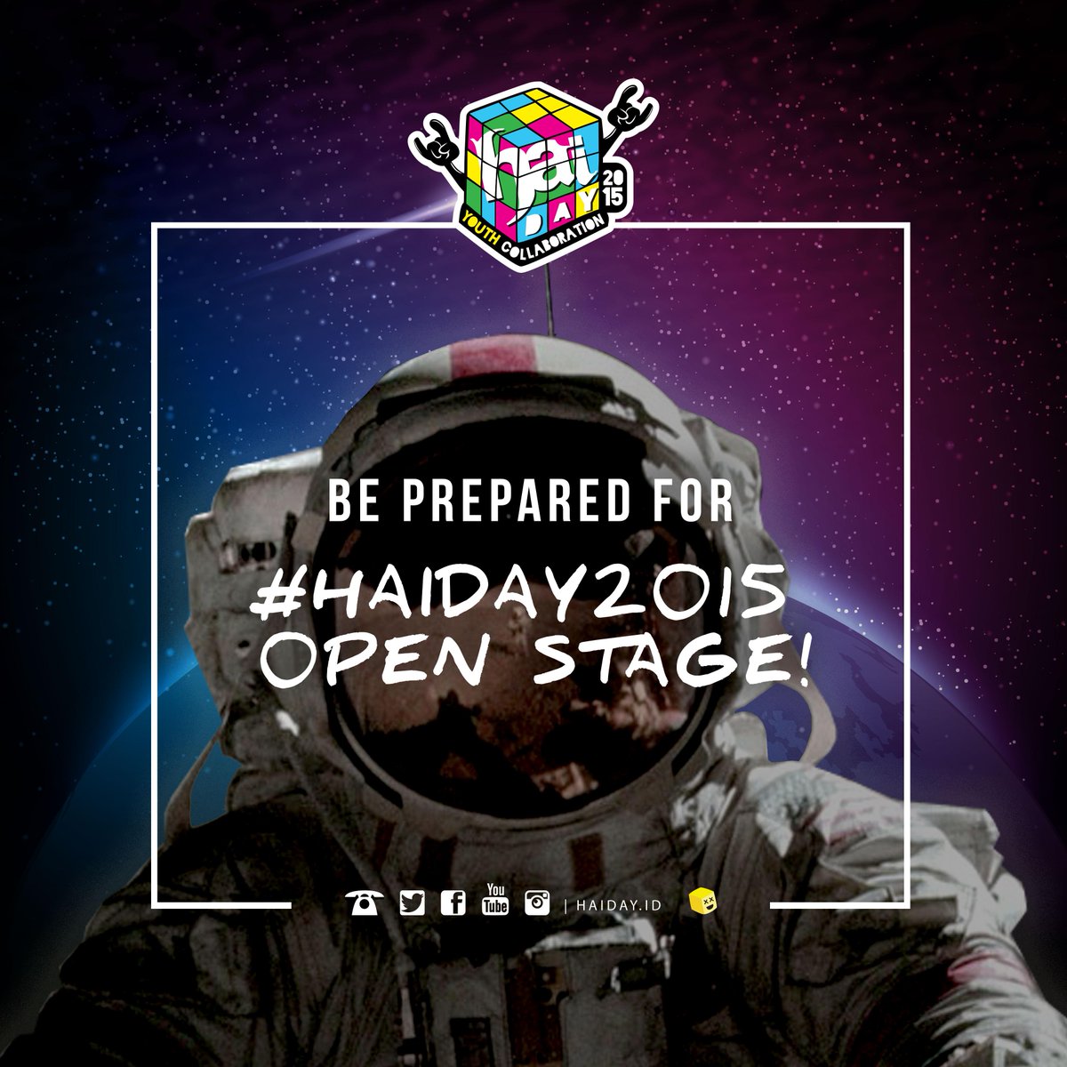 RT kalo lo punya band dan pengen manggung di #HaiDay2015 !