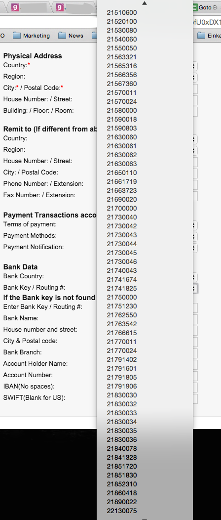 DajanaGuenther's tweet photo. Dear Web developer and form designer: NEVER let me chose my Bank key like this! #UXnightmares http://t.co/615OYsUtNE