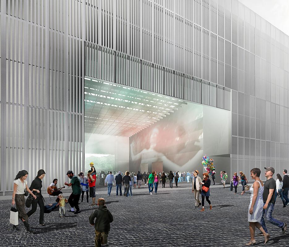 Go2Warsaw's tweet photo. New space for #art #modernart  #culture #meeting.s designed by #ThomasPhifer will host #warsaw #moma &amp; #TR #theater http://t.co/DnV9px66KL