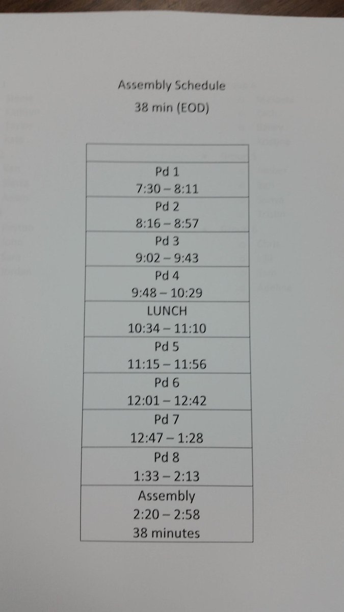 BerthoudStuCo's tweet photo. Pep rally today! Here is the bell schedule. http://t.co/19JNLrHSeM