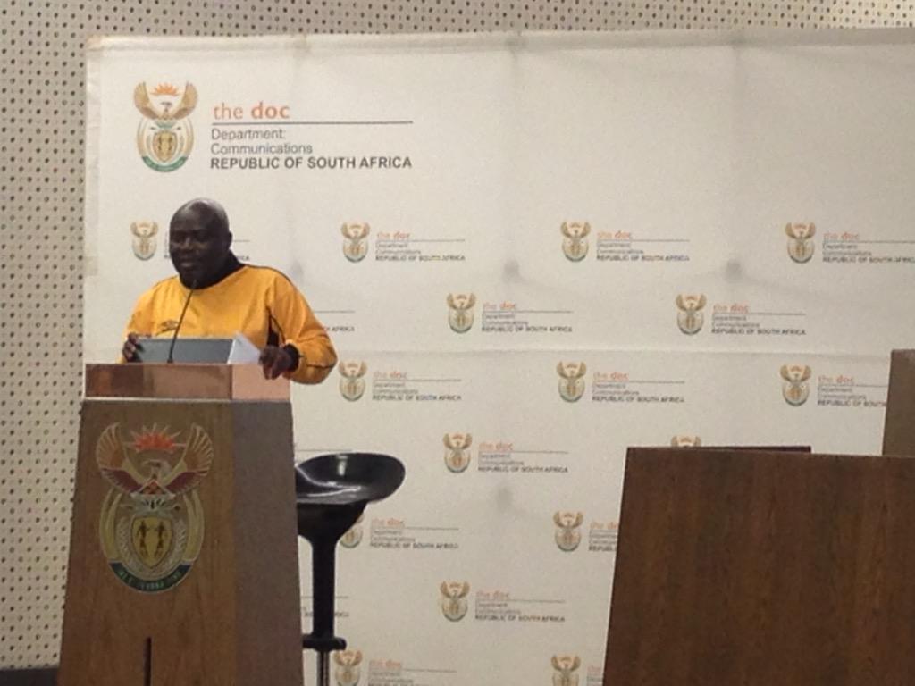 GCISMedia's tweet photo. Acting DG for Dept of Communication welcomes stakeholders to the #DTTGoDigital internal launch http://t.co/4s4QIAHSr3