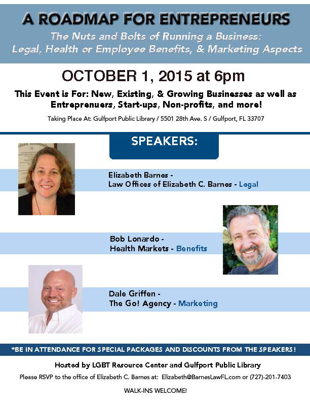 echeneyb's tweet photo. Want to learn more about how to be an entrepreneur? Come to a presentation on October 1st at 6pm in Gulfport! http://t.co/b6ShrQA4Jg