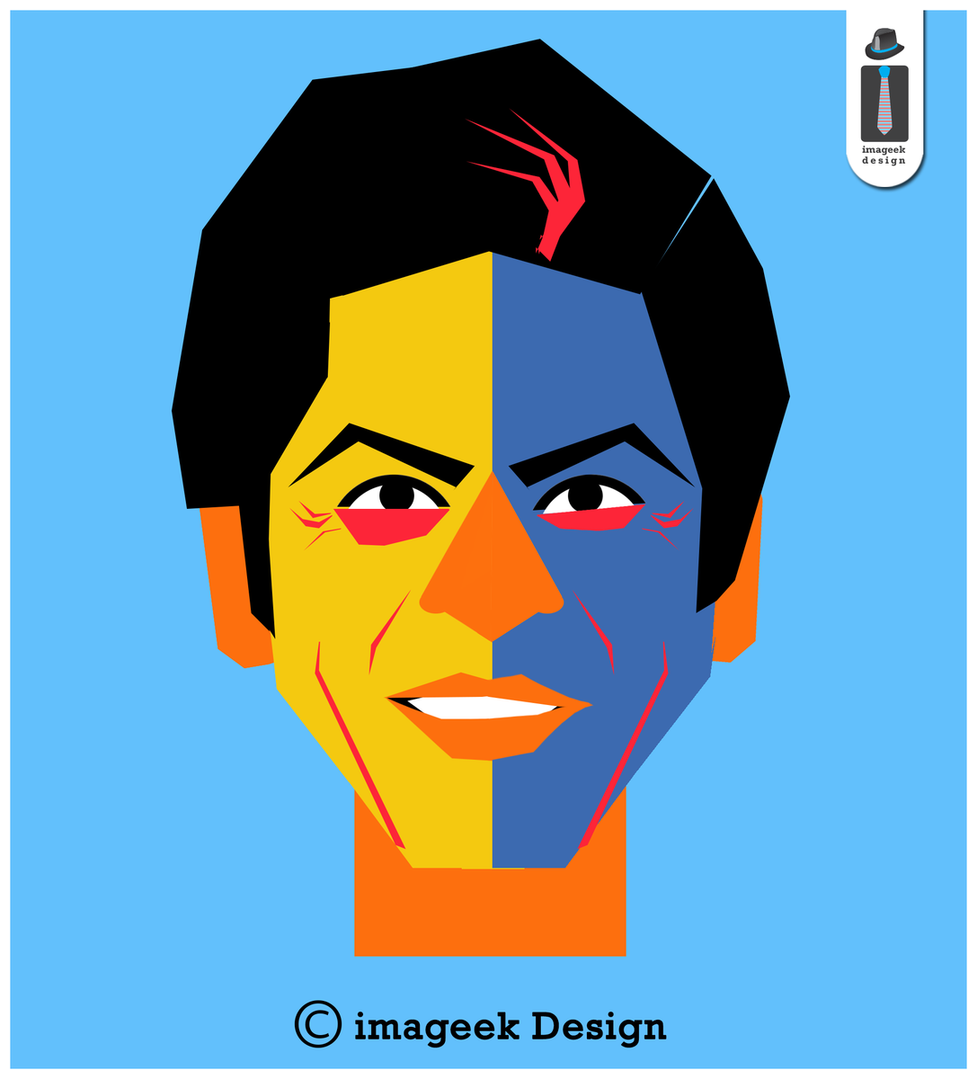 MrPunJobby's tweet photo. An attempt to make @iamsrk using geometric shapes in Photoshop - Sachin Malik http://t.co/AXqwDqra5j