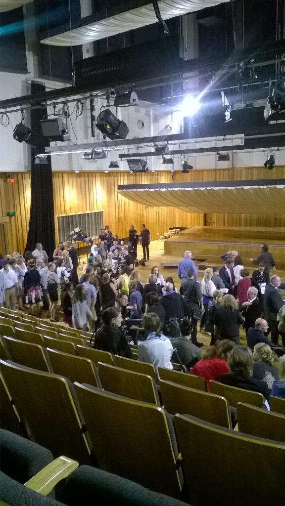 ash_whittaker18's tweet photo. Audience members mingle with the panel #ABCHeadsUp http://t.co/iXXIdNjBou
