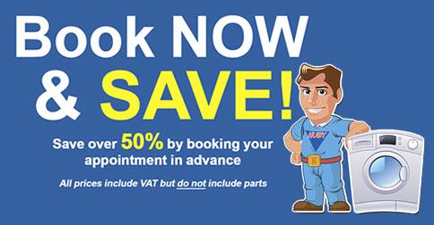 HubyService's tweet image. You could save 50% when you book a repair online. Try our new booking system: bit.ly/1KvMvjS