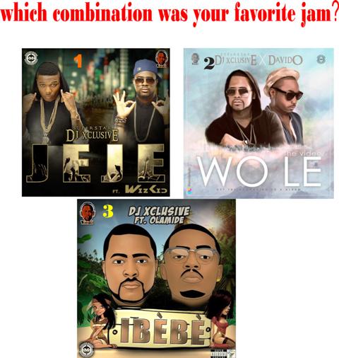 TweeThousand's tweet image. THE 3 BIG GUNS ON DJ XCLUSIVE HITS...WHICH WAS YOUR FAVORITE ???