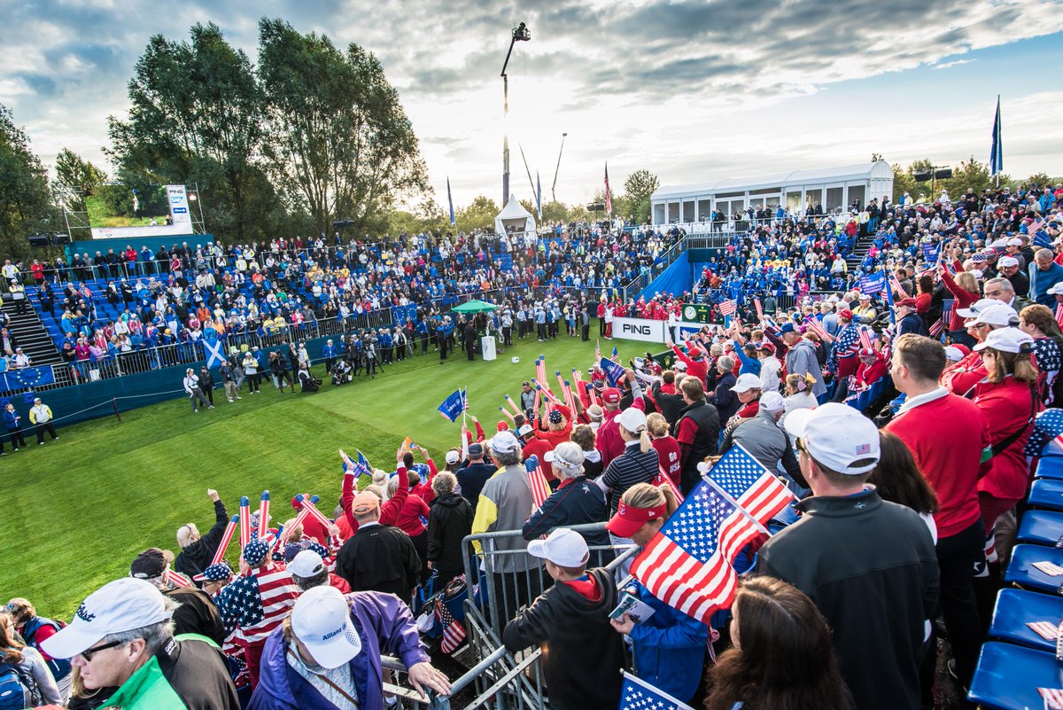 SolheimCup2015's tweet image. Full house at the First Tee. #SupportYourTeam