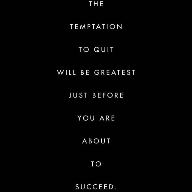 inkyjohnson's tweet image. You're not a quitter.....Never even entertain the thought!