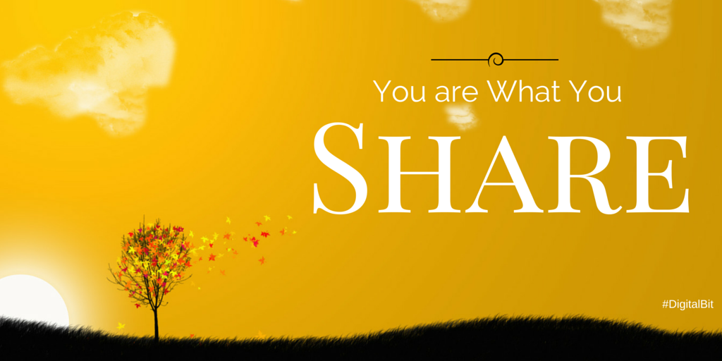 dipalit's tweet photo. You are what you share. - Charles Leadbeater
#digitalbit #socialmedia #digital #marketing http://t.co/nlwYiZTCbP