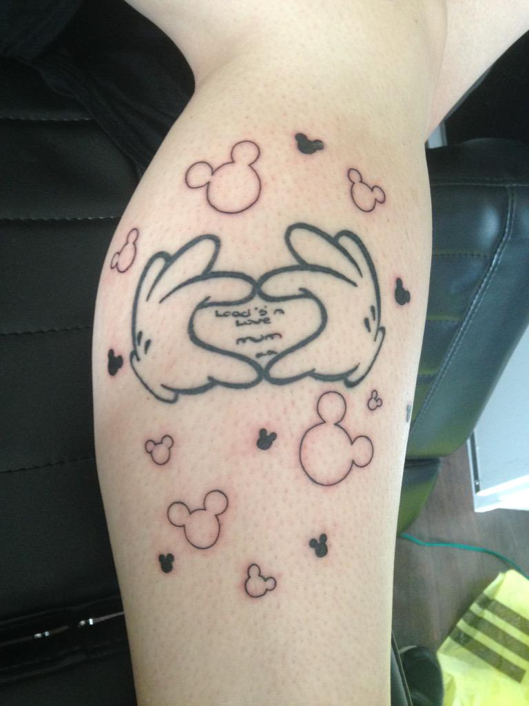 28 Outline Mickey Mouse Tattoos