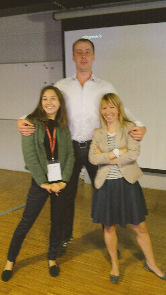 mcoudie's tweet photo. (Strong) Russian Ukrainian French connexion at #UCom15 http://t.co/4tOYHlDcQg