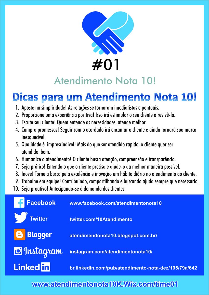 10Atendimento's tweet photo. Bom dia sexta feira #atendimentonota10#dicas#equipe01 http://t.co/BHeseM8dyz