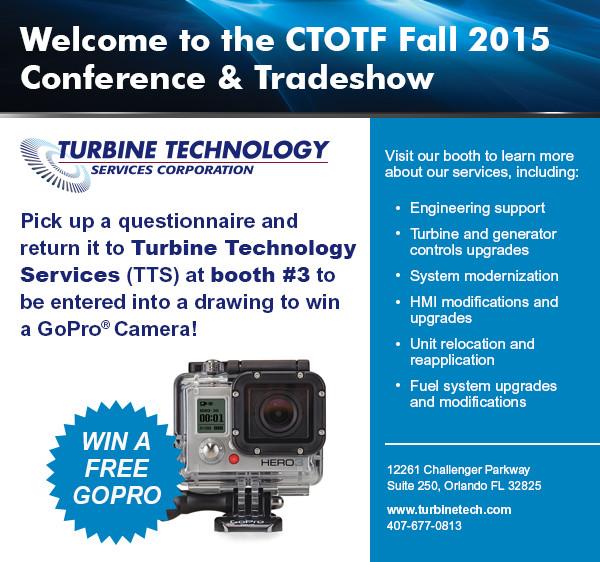 CTOTF...Stop by Booth 3 and say hi to Frank and Donna!  #weknowgasturbines