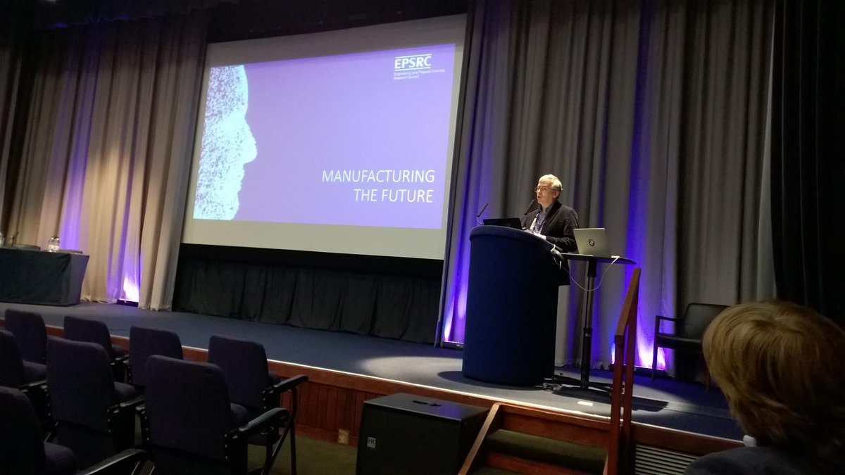 EPSRC's tweet photo. Prof Bill O' Neill kicks off day 2 @EPSRC Manufacturing the Future Conference #epsrcmtf @ http://t.co/FPQJj7ALso