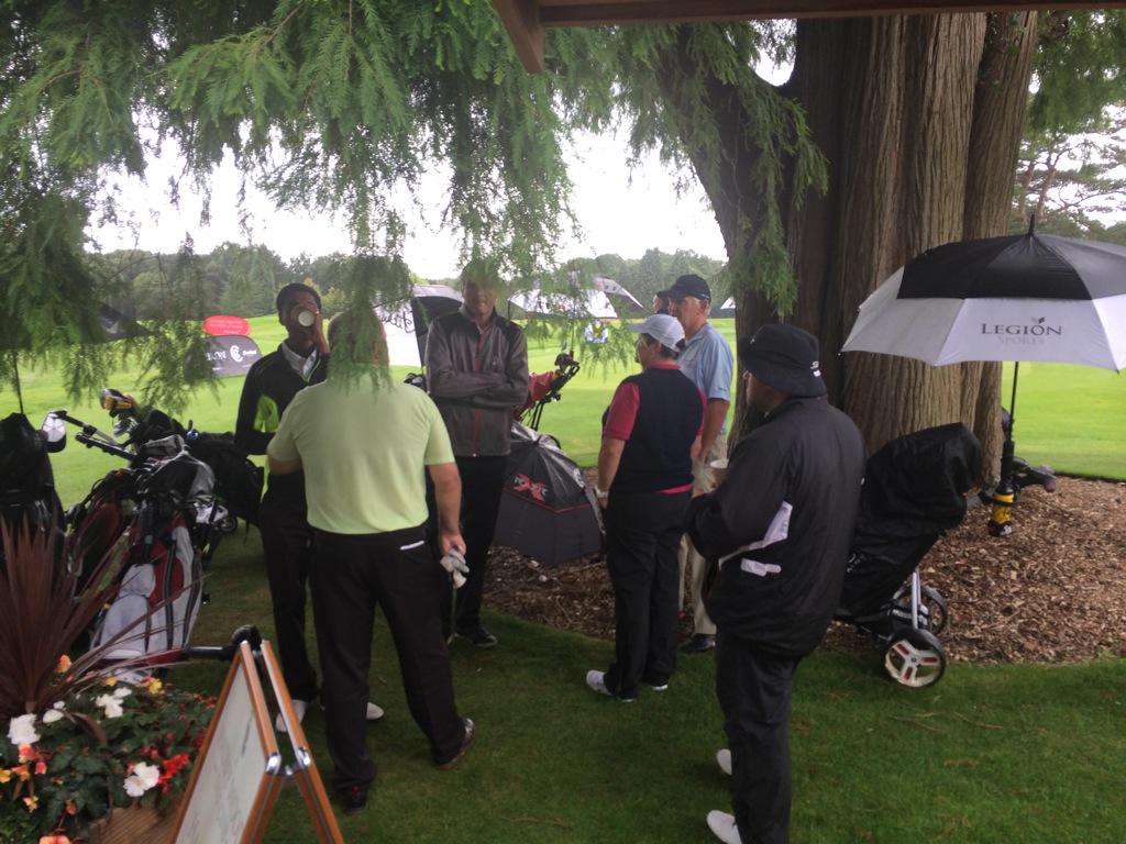 Scobbert's tweet photo. Rain stopped play @HadleyWoodGC @GolfingSwingers #hooter as #thunderboltsoflightning in the area http://t.co/aJpt8AGACg