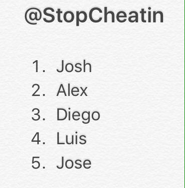 StopCheatin tweet picture