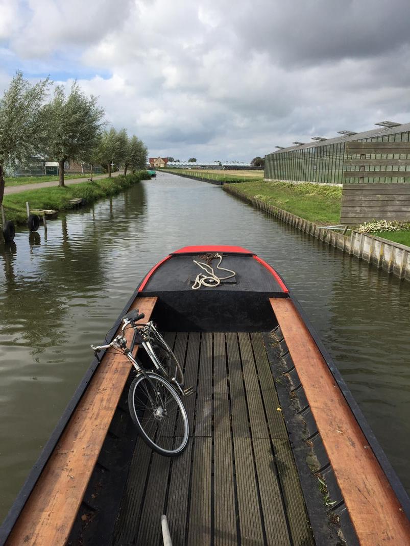 Richting naar de Slimmerik.  Morgen Westland korenfestival