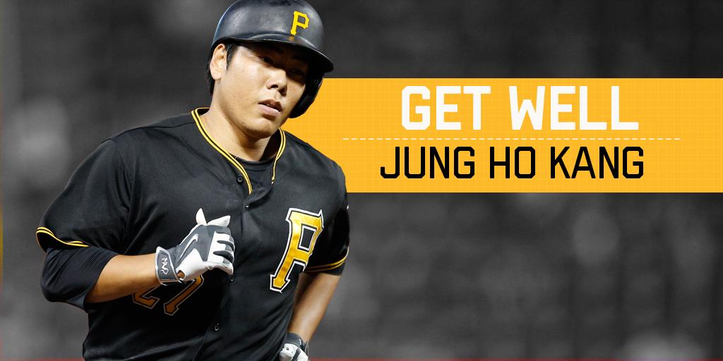 Pirates's tweet photo. #GetWellJungHo http://t.co/WCA9OTzstq