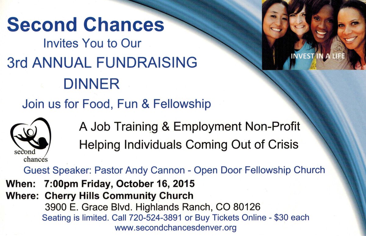 Fundraising event coming up October 16th, seating limited, get your tickets today!