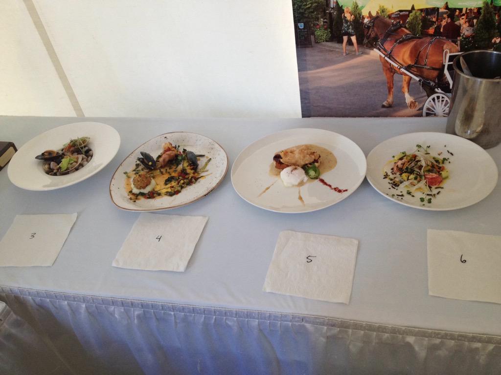 Redbag2_3's tweet image. Some of the spectacular plates from the first heat of the International Chef Challenge #Wow #shellfish20th