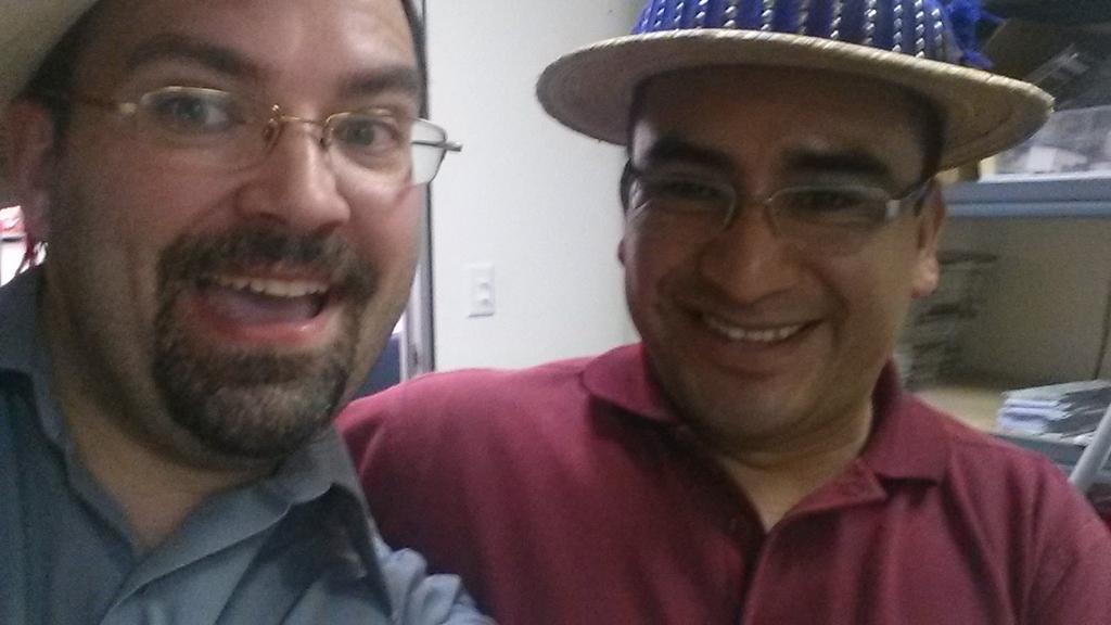 MaloneyND's tweet photo. Selfie with Miguel!  @gcpworld http://t.co/kjQBE6VeVz