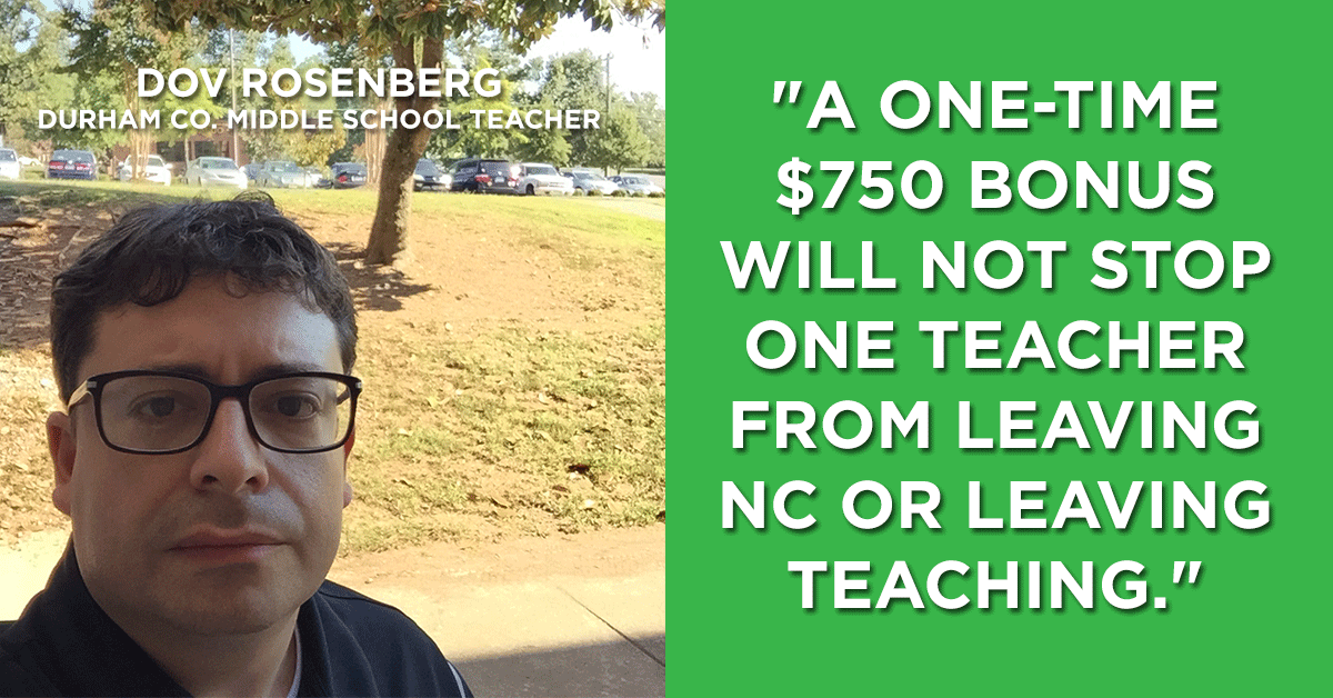 ProgressNow_NC's tweet photo. This budget will do nothing to stop the exodus of experienced teachers from North Carolina #ncga #ncpol http://t.co/KLPNIiGSlu