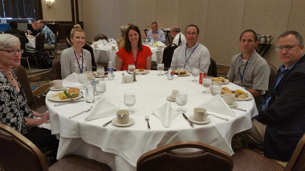 ASUG_WI's tweet photo. Ron Gilson of @Johnsonville with other attendees #ASUG_WI http://t.co/ArIES5waUZ