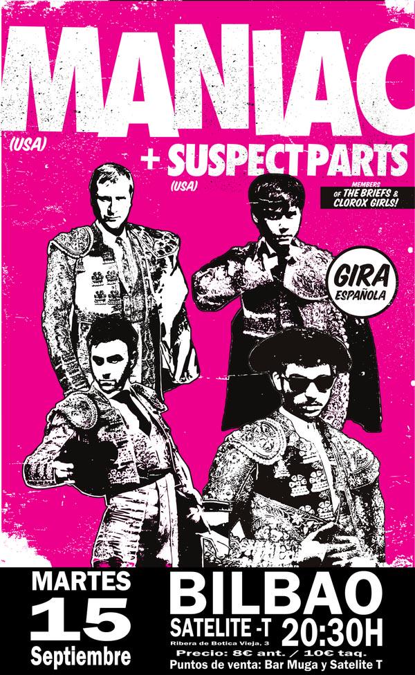 Ticketbell_es's tweet photo. Mañana #Maniac (USA) / #SuspectParts (USA) en la @wurlitzerball http://t.co/0pXOFuO9q1 #PunkRockPower @HolyCuervo http://t.co/BMmK7RbS2l