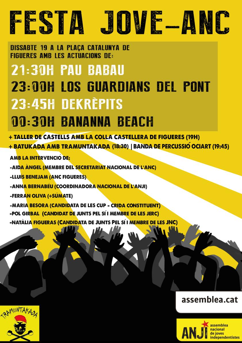 ANCFigueres's tweet photo. Demà se'n prepara una de grossa a Figueres.Festa Jove amb Pau Babau,@dekrepits,@LGPguardians,Bananna Beach i molt més http://t.co/gj0E8Y3UM9