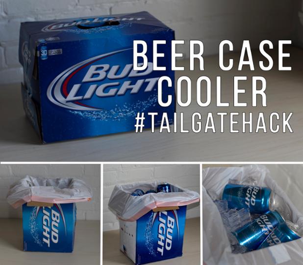 BeerLovesSoBend's tweet image. Turn your beer case into a cooler by lining the box with a trash bag and tossing in the beer &amp;amp; ice! #TailgateHack