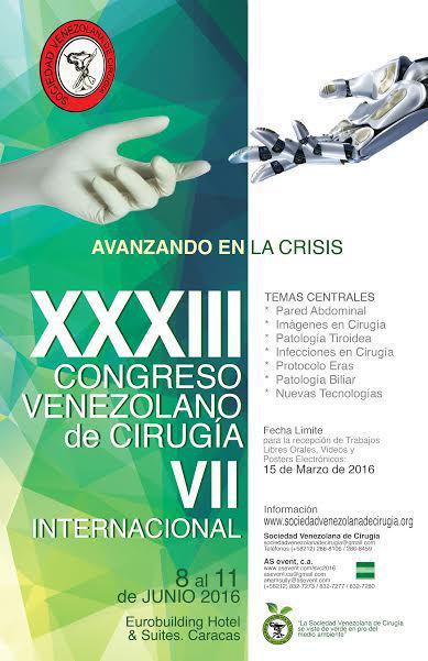 sinhuella's tweet photo. Congreso Venezolano de Cirugía: Avanzando en la Crisis #Caracas, Junio 2016 @CIRDETORAX @cirugiahmpc @CirugiaCoro http://t.co/OmyXTvRFCR