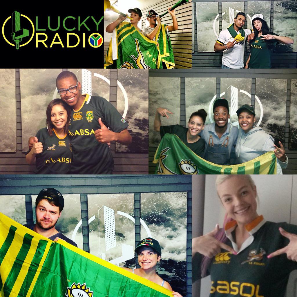 _LuckyRadio's tweet photo. We're going crazy for #BokFriday with the opening of the @rugbyworldcup TODAY!! #RWC2015 @Springboks http://t.co/uiWMVXTgZ5