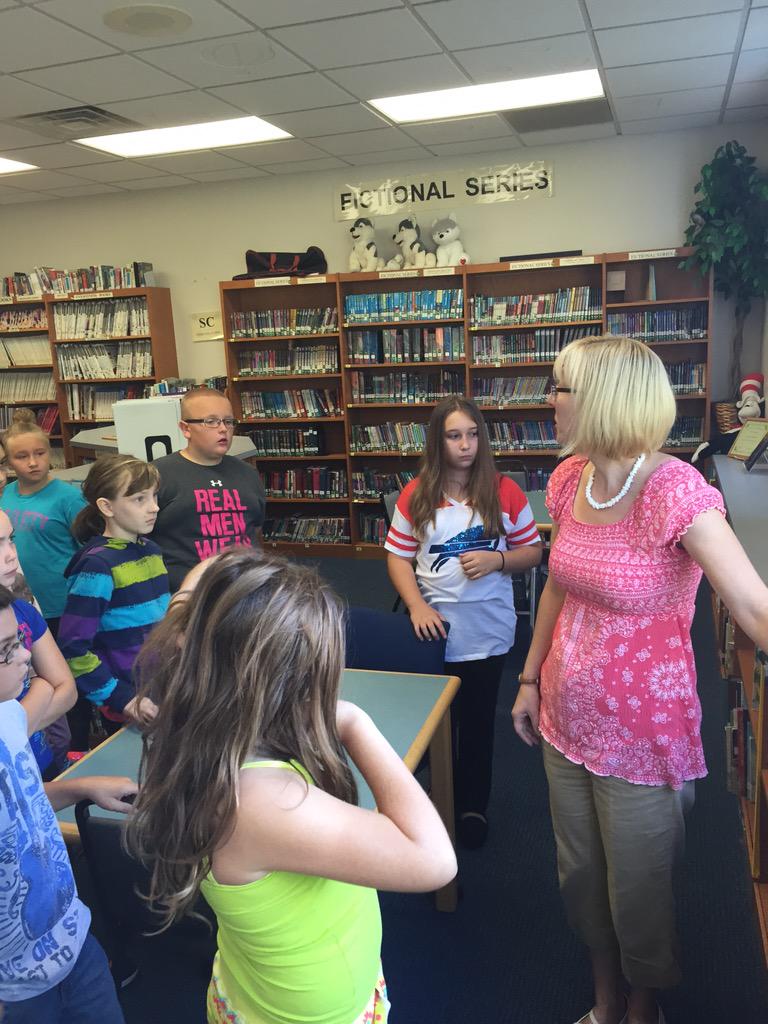 Mrs. Patterson took us on a tour of the Fletcher Library today. #timetoexchange