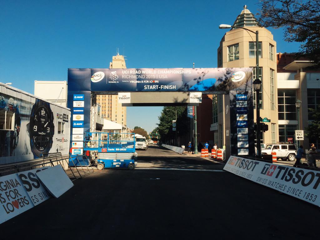 Hello <a href="/richmond2015/">Richmond 2015</a> ! The UCI Road World Championships are back in the USA after 29 years of absence! #Richmond2015