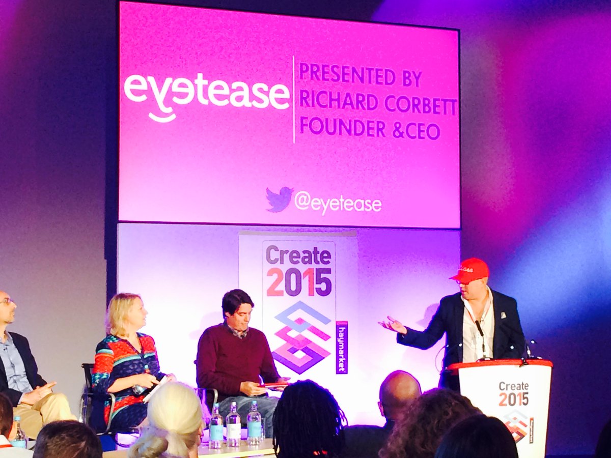 Eyetease's tweet photo. Great crowd at #HaymarketCreate w/ @evarley @kanteron @babylonhealth & @TomParsons! Thank you @Haymarket_Media! #tech http://t.co/DDq09Xr0he