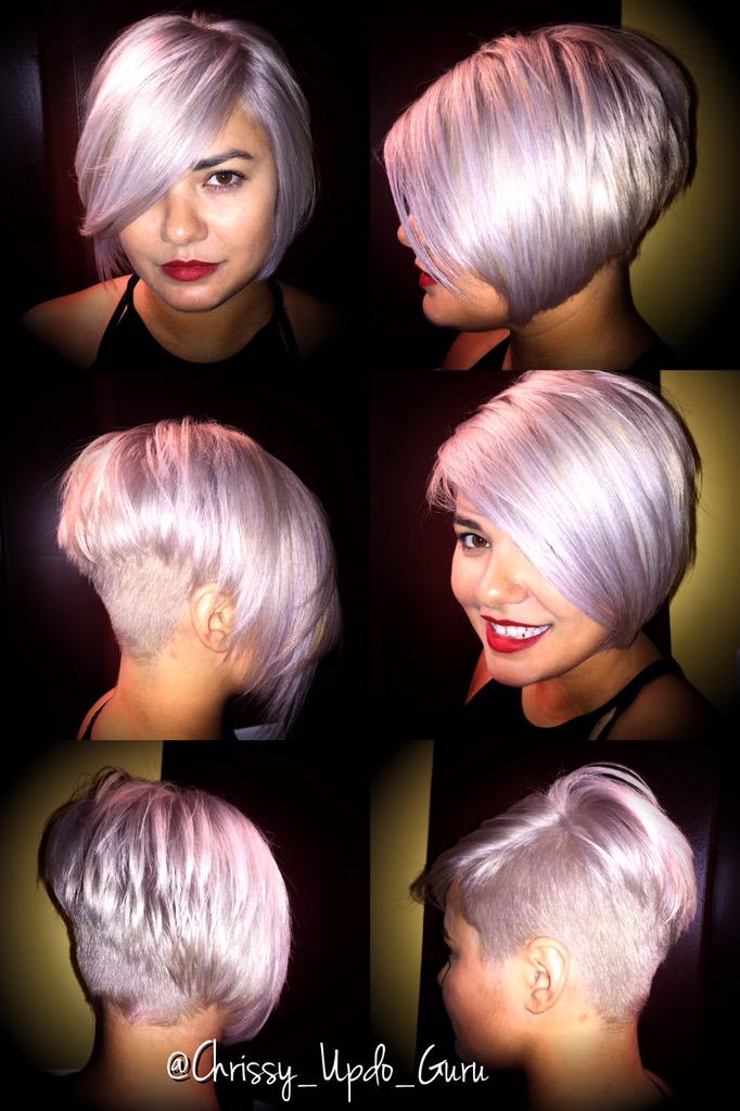 Chrissyhaze119's tweet photo. One Cut- 2Looks ❤️L'ANZA new P series!! @Lanza @behindthechair_ @HairbrainedME @ModernSalon http://t.co/y1iRMjVll9