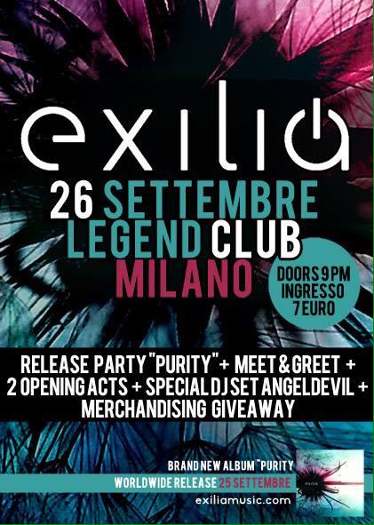 ** NEXT SATURDAY **
Release Party @ LegendClub Milano!
See you there..!