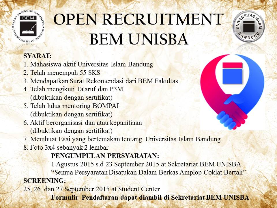 Let's Join Us! <a href="/bemfmipa_Unisba/">BEM F-MIPA UNISBA</a> @BEM_FT_UNISBA <a href="/bemfikomunisba/">BEM FIKOM UNISBA</a> <a href="/Bemfebunisba1/">BEM FEB UNISBA</a> <a href="/bemfkunisba/">BEM FK Unisba</a>
