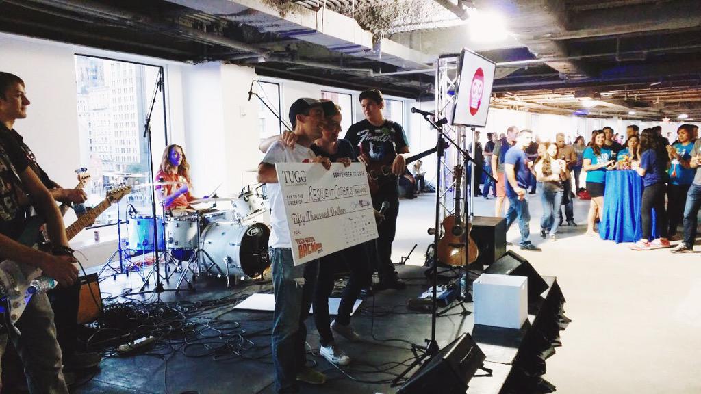 ECPBoston's tweet photo. ICYMI: We did it! Our good friends at @resilientcoders took home the prize last night at @TUGGorg #TechGivesBack2015! http://t.co/KJrsbfKLT2