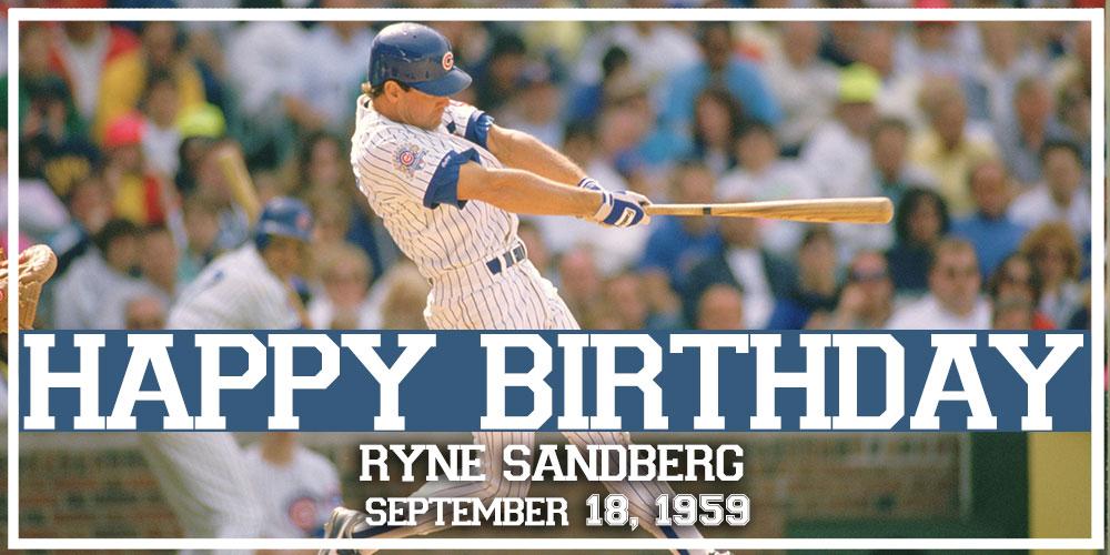 Happy Birthday, Ryne Sandberg! 