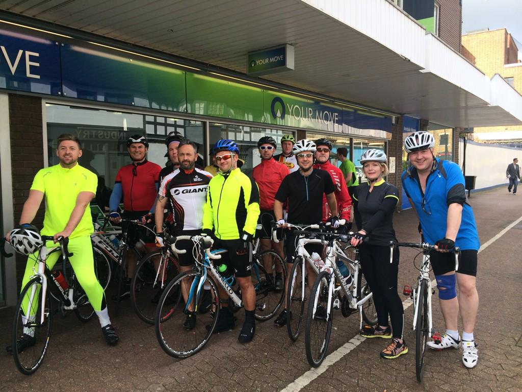 YM_Dartford's tweet photo. Mini pit stop this morning with the #charitybikeriders of @YM_Dartford @YourMove_UK @YourMoveRO http://t.co/3t4SGkraBV