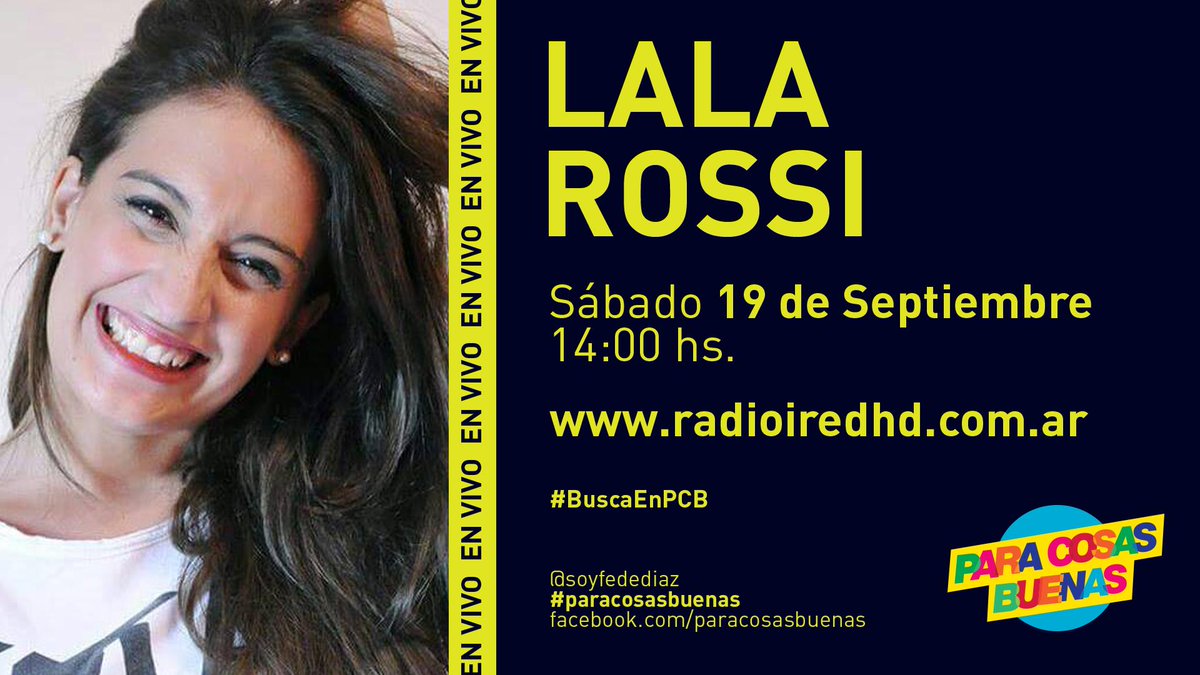 soyfedediaz's tweet photo. Mañana Sàbado 14Hs en #ParaCosasBuenas x @RadioiRedHD en vivo  @lalamorning y todo sobre @busca_olivia !cc @agenciaAB http://t.co/DY2bibYMZ0