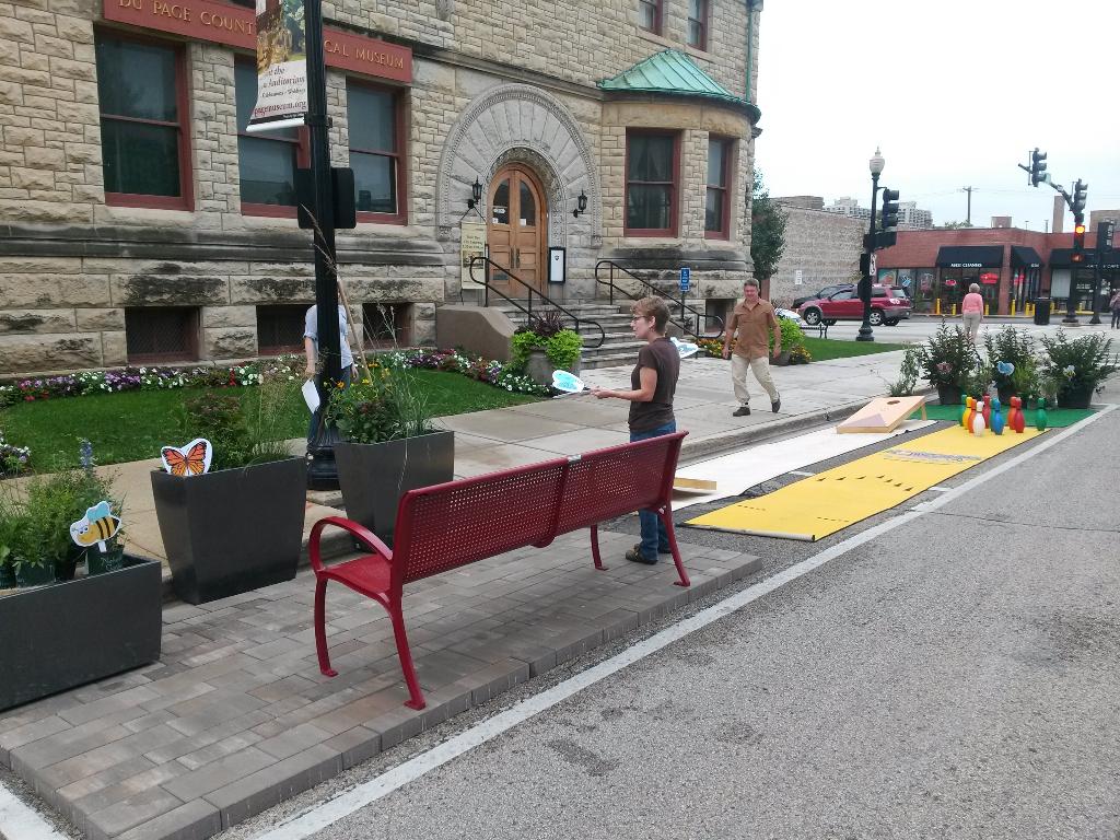 GrahamPlan's tweet image. Illinois ASLA &amp;amp; Planning Resources all set and ready for Parking Day in Wheaton #aslapd