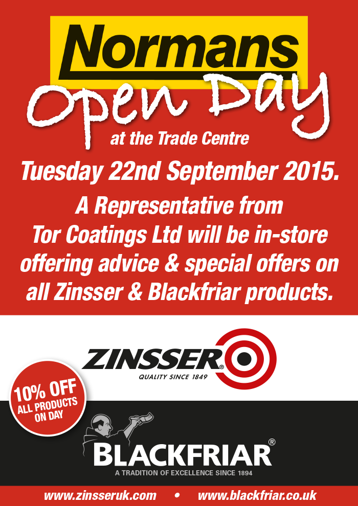 OPEN DAY / Tuesday 22nd September / TRADE CENTRE