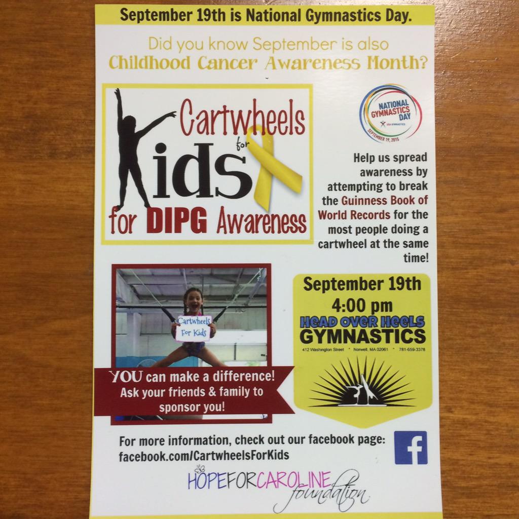 DanceCarouselMA's tweet image. Come support DIPG research while breaking a Guinness World Record! Tmrw 4pm at head over heels in Norwell!!!!