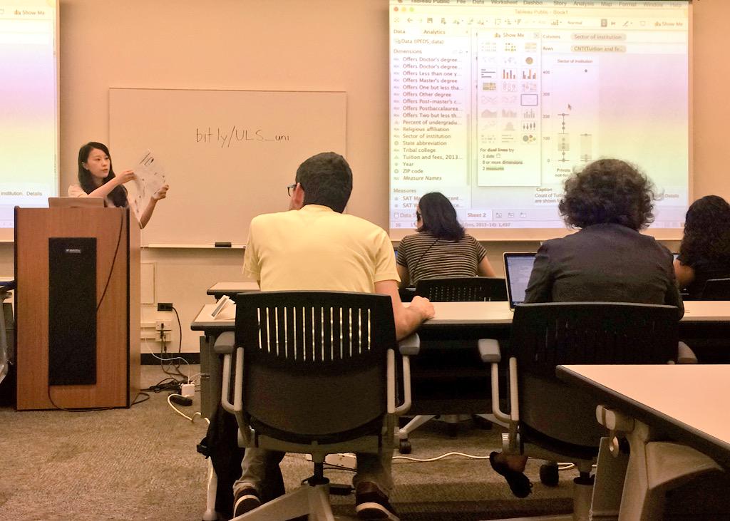 We're hands-on with <a href="/tableau/">Tableau</a> at <a href="/wjeng/">Dr. Wei Jeng</a>'s #datavisualization workshop! <a href="/PittLibraries/">Pitt Libraries</a> <a href="/iSchool_Pitt/">iSchool at Pitt</a>