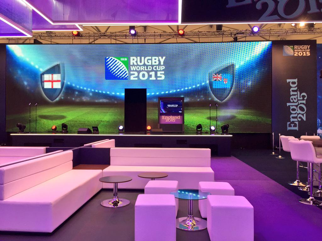 Twickenham we are ready!! Our stage for tonight 😆 #excitement #RWC2015